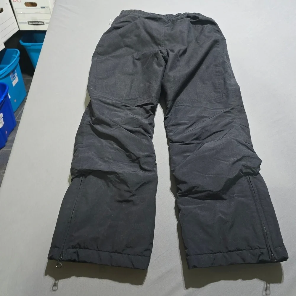 Lands End Kids Black Snow Pants Insulated Winter Ski Snowboard Size 10